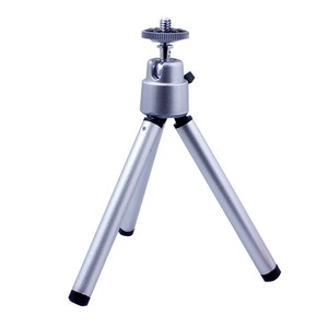 미니 삼각대 2단 실버 핸드폰 트라이포드