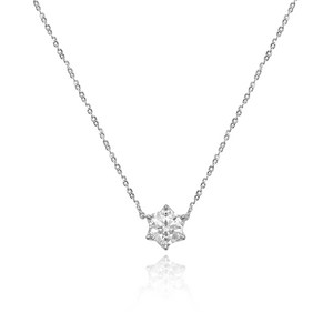 로이드 여성용 베이직 볼륨 모이사나이트 실버 목걸이 LLNS24101T + 쇼핑백