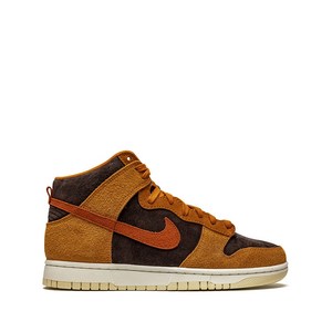 나이키 덩크 하이 PRM 스니커즈, US men 8.5(KR 265), 브라운계열+블랙계열