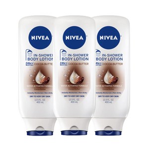 3개세트 니베아 코코아버터 인샤워 바디로션 400ml NIVEA Cocoa ceam in showe body, 3개