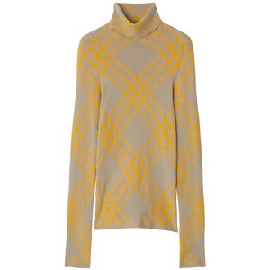 버버리 체크 울 혼방 스웨터