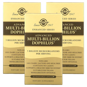 솔가 어드밴스 멀티-빌리언 도필러스 베지터블 캡슐, 60정, 3개