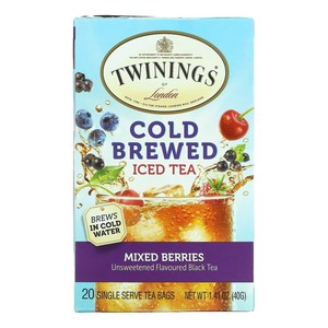 트와이닝 콜드 브루 아이스 블랙 티 믹스드 베리 20개입, 2g, 20개입, 1개