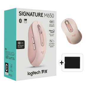로지텍 M650 SIGNATURE 무소음 무선 마우스 M650L 병행+스토리링크 패드