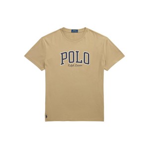 폴로랄프로렌 로고 프린트 크루 넥 티셔츠, 베이지계열, Standard L(KR 105)