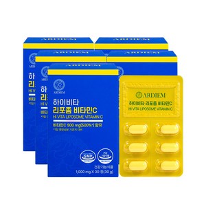 아르디엠 하이비타 리포좀 비타민C 500mg, 30정, 5개