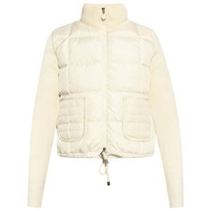 몽클레르 로고 아플리케 패딩 재킷, 베이지계열, Standard XL(KR 88)