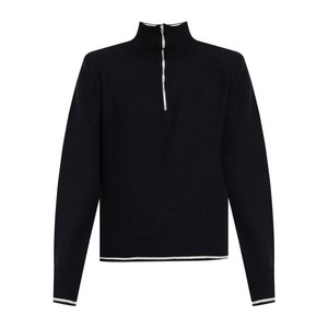 메종 마르지엘라 하이 넥 프런트 지퍼 스웨터, 블랙계열, Standard XXL(KR 115)