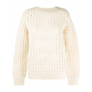 보테가 베네타 오픈 니트 울 스웨터