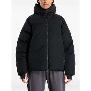 온러닝 후드 패딩 재킷, 블랙계열, L(KR 77)