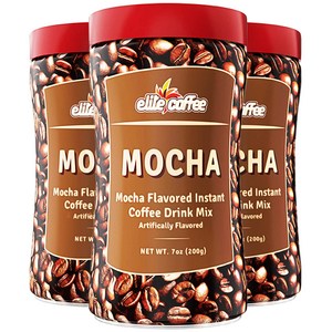 Elite 엘리트 인스턴트 퓨어 모카커피 (200g) 3개 Instant Coffee Mocha 이스라엘커피, 200g, 1개입