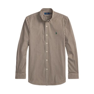 폴로랄프로렌 스트라이프 포플린 셔츠, 브라운계열+화이트계열, Standard S(KR 37)