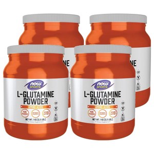 나우푸드 L-글루타민 파우더 비건, 1kg, 4개