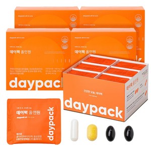 데이팩 올인원 멀티팩 유산균+오메가+루테인+멀티비타민+미네랄, 30회분, 4개