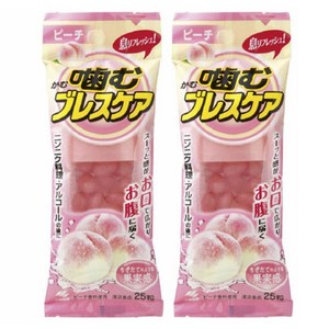 일본 고바야시 코바야시 브레스케어 복숭아 피치 츄어블 0.03g 25입 2개, 30mg, 2개