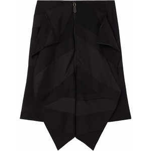 버버리 플래그 드레이프 디테일 스커트, 블랙계열, UK 8(KR 55)