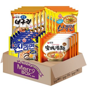 순한라면세트 08호(순한너구리4+안성탕면4+진라면순한맛4+스낵면4)+메세지카드