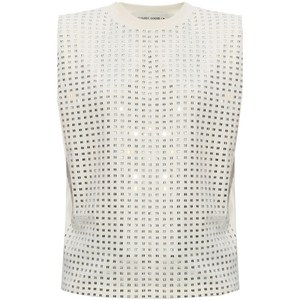 골든 구스 크리스털 장식 코튼 탑, 화이트계열, Standard S(KR 55)