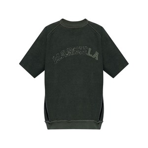 메종 마르지엘라 로고 자수 티셔츠, 블랙계열+그레이계열, Standard S(KR 95)