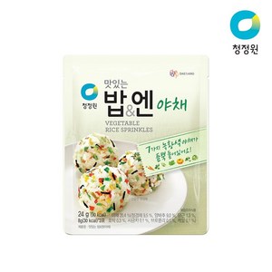 청정원 맛있는밥& 엔 야채 후리가케, 24g, 1개