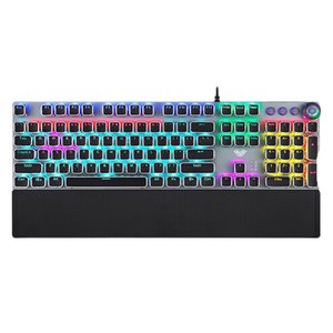 AULA 104키 유선 기계식 키보드 단색 버전