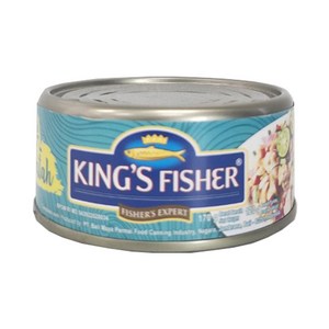 인도네시아 킹스피셔 삼발 마타 참치 통조림 170g / KINGS FISHER TUNA dalam sambal matah 킹스피셔 튜나, 1개