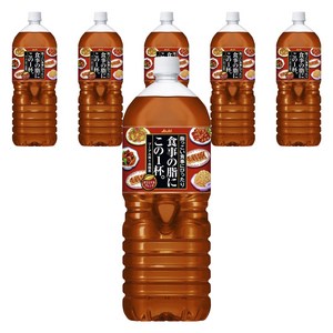 Asahi 기름진 식사에 1잔 보이차 X 우롱차 페트, 2L, 6개