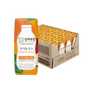 상하목장 주스 사과오렌지케일, 125ml, 24개