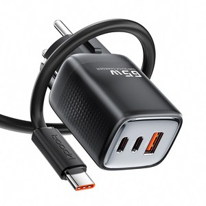 Toocki 툭키 GaN PPS 65W 3포트 C타입 접지형 초고속 미니 멀티 충전기