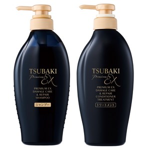 츠바키 프리미엄 EX 데미지케어 & 리페어 샴푸 450ml + 컨디셔너 트리트먼트 450ml
