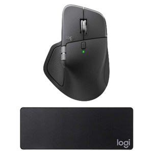 로지텍 MX 마스터 4 고성능 무선 마우스 + 마우스 장패드