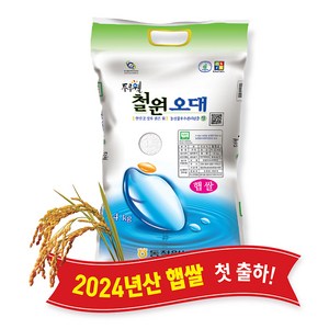 [당일도정] [동철원농협 직접운영] 2024년산 두루웰 철원오대 햅쌀, 4kg, 1개