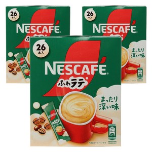 네스카페 폭신 라떼 스틱 깊은 감칠맛, 26개입, 7g, 3개