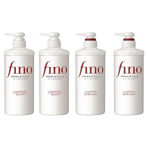 Fino 프리미엄 터치 샴푸 550ml + 프리미엄 터치 컨디셔너 550ml, 2세트