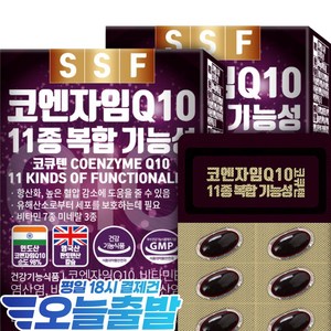 순수식품 코엔자임Q10 코큐텐 비오틴 엽산 아연 30캡슐 2박스