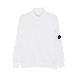 C.P.컴퍼니 렌즈 디테일 터틀 넥 스웨터, 화이트계열, Standard M(KR 100)