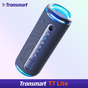 Tronsmart T7 Lite 휴대용 출력24W LED 캠핑 블루투스 스피커, 블루