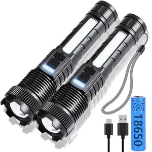 1+1 충전식 후레쉬 c타입 초강력 led 손전등 괴물 랜턴
