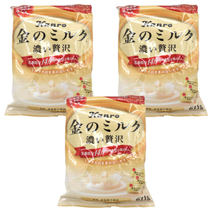 칸로(KANRO) 금의 밀크 캔디 대용량, 611g, 3개