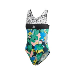 아디다스 플로럴 프린트 바디수트, 블랙계열, Standard S(KR 55)