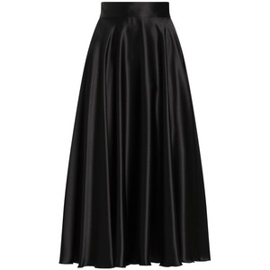 돌체앤가바나 실크 미디 스커트, 블랙계열, Italy 42(KR 55)