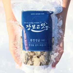 통영직송 최상급 생굴 싱싱 지퍼백 포장, 통영생굴 1kg, 1개