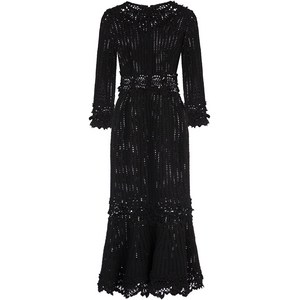 돌체앤가바나 마크라메 시스 드레스, 블랙계열, Italy 42(KR 55)