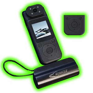 크로니클 초간편 버튼 디스플레이 바디캠 오토바이 자전거 건설현장 관공서 액션캠 블랙박스 괴물용량 24시간 연속 촬영 CTB-3