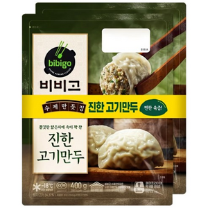 CJ CJ 비비고 수제 진한고기만두 400g X 2개입 x 1개, 800g