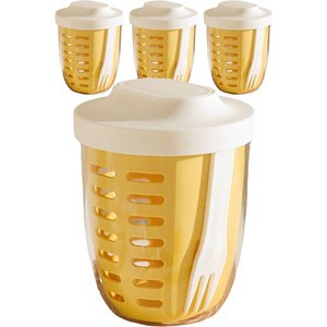 엠토이 휴대용 과일 컵 도시락 포크 포함 650ml