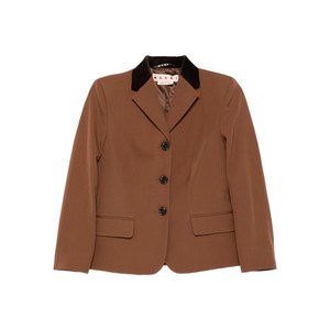 마르니 벨벳 칼라 버튼 블레이저, 브라운계열, Italy 40(KR 55)