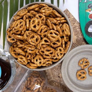 미니 프레첼 소금맛 솔트 베이킹 과자 오리지널 대용량 간식 탕비실 업소용, 450g, 1개