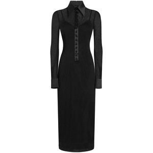 돌체앤가바나 새틴 디테일 튤 드레스, 블랙계열, Italy 44(KR 66)
