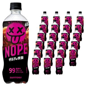 산토리 과일맛 강탄산 NOPE 길티 탄산음료 600ml 24개세트, 600ml, 1박스